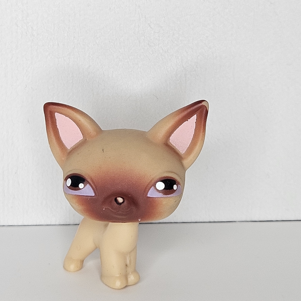 Vintage Littlest Pet Shop #1 Chihuahua‎ Tan/Brown Authentic Dog